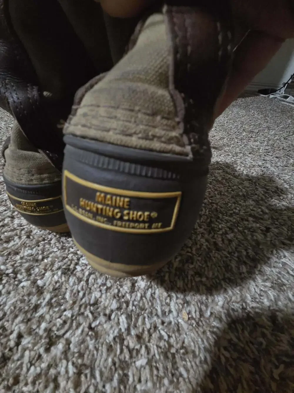 L.L. Bean Signature Maine Hunting Shoe Waxed Canvas Duck Boots Men's 11M